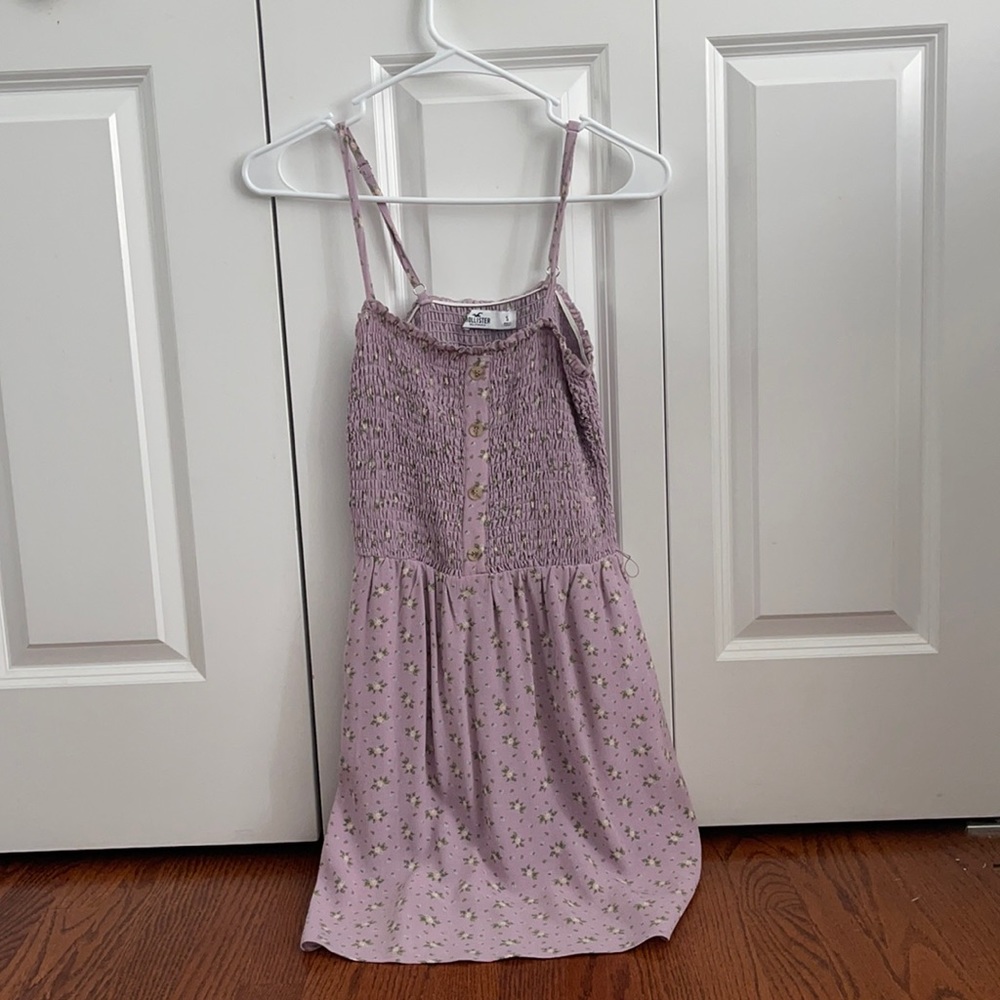 hollister purple floral dress
